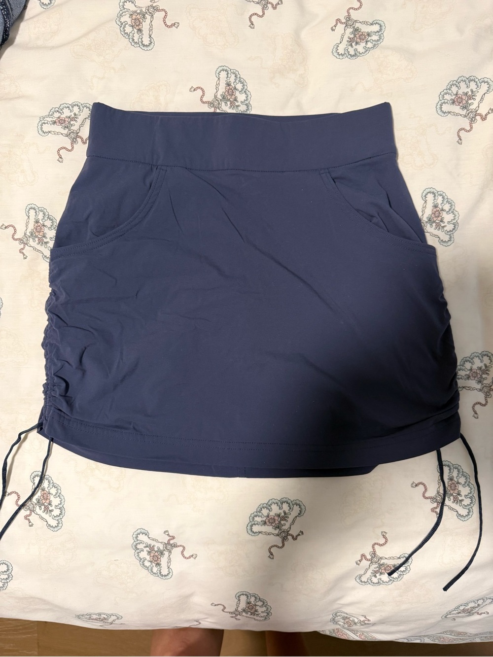 Columbia Omni-Shield Navy Blue Ruched Skort S/P Hiking Golf Activewear